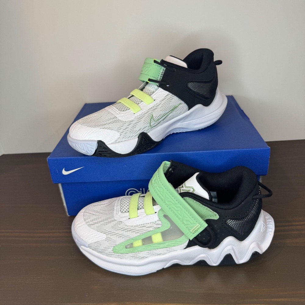 Nike Giannis Immortality 2 PS Basketball Shoes White Volt DQ1942-101 12C New - Picture 1 of 10